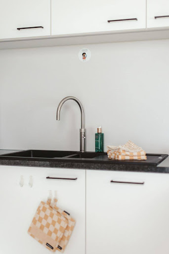 Private parking space in front of a house